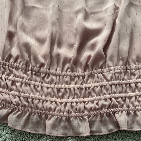 Express Soft Pink Ruched Blouse - Picture 4 of 4